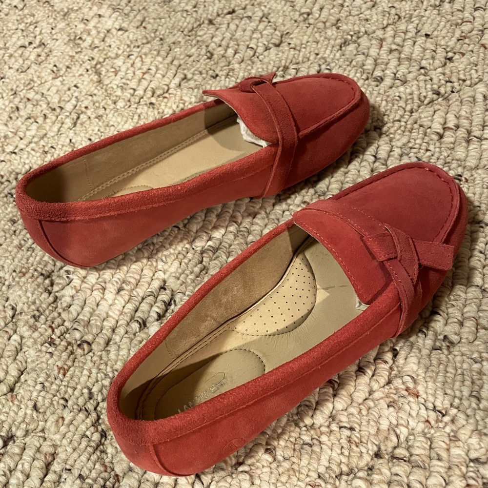 Lands End Suede Loafers / Drivers Sz 9 - Like new